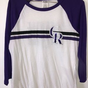 Colorado Rockies PINK Baseball Tee